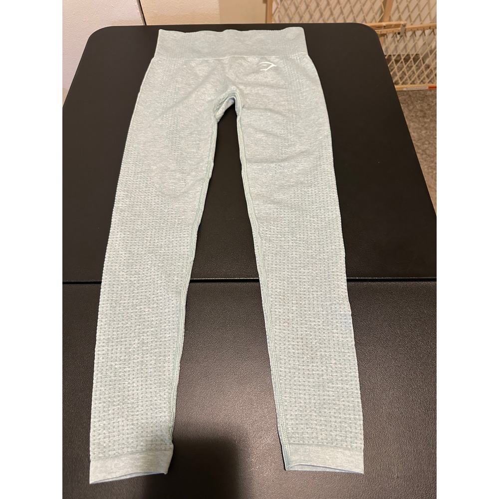 Gymshark Vital Seamless Leggings Sage Green Marl High Waisted Yoga Pants Womens